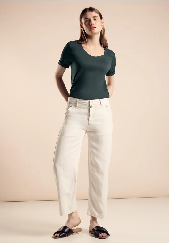 Street One T-Shirt In Unifarbe - Style PALMIRA