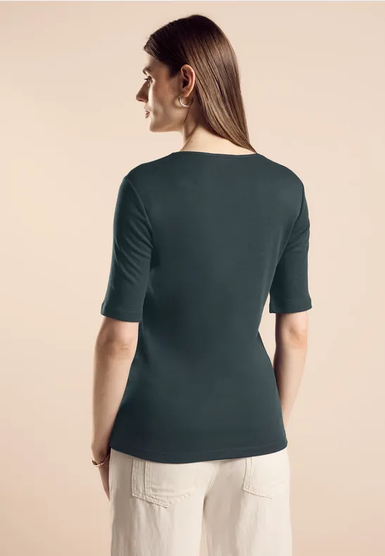 Street One T-Shirt In Unifarbe - Style PALMIRA