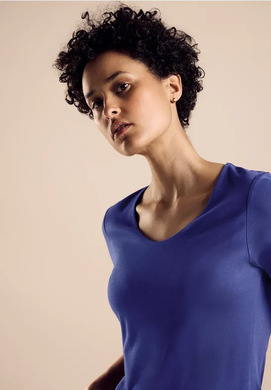 Street One T-Shirt In Unifarbe - Style PALMIRA