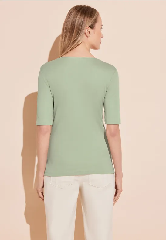 Street One T-Shirt In Unifarbe - Style PALMIRA