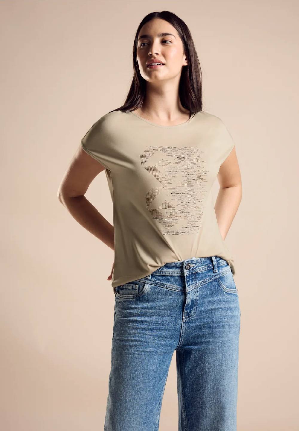 Street One T-Shirt mit Artwork Print