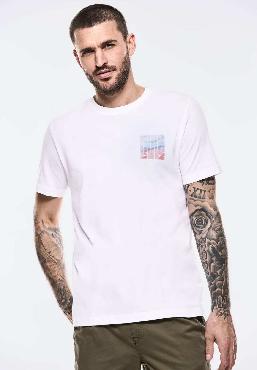 Street One T-Shirt mit Brustprint