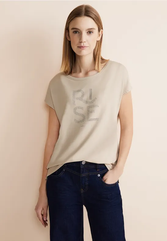 Street One T-Shirt Mit Dekosteine