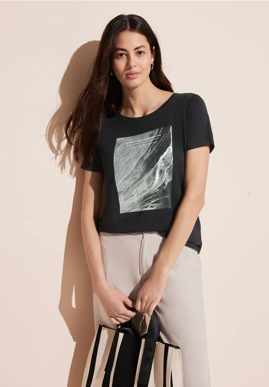Street One T-Shirt Mit Folienprint