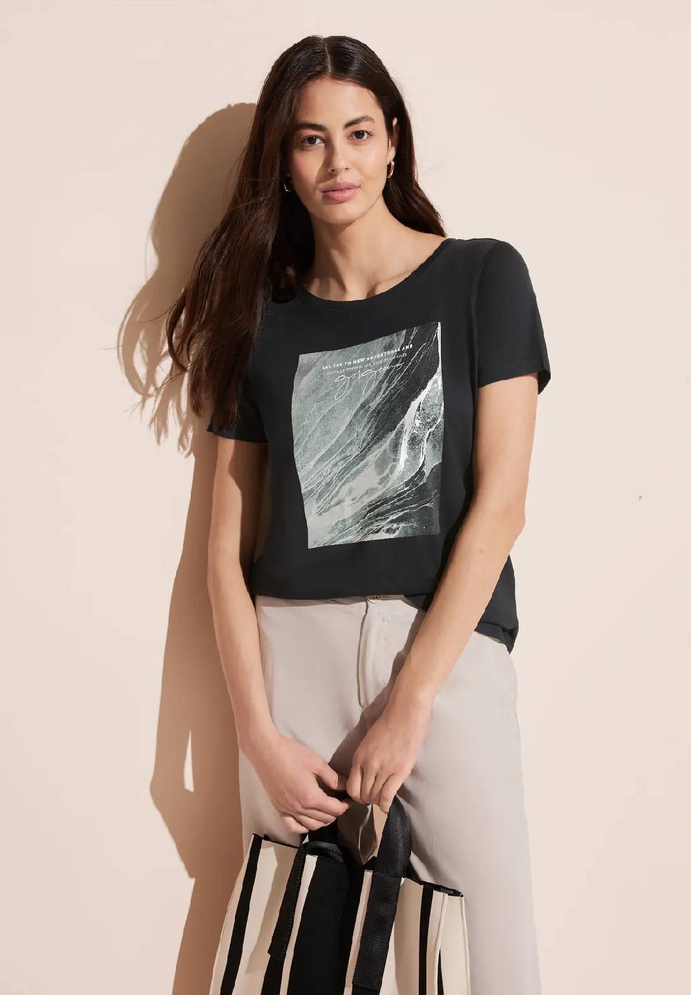 Street One T-Shirt mit Folienprint
