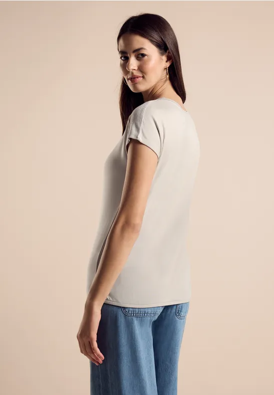 Street One T-Shirt Mit Glanz-Detail