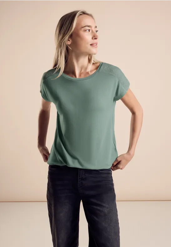 Street One T-Shirt Mit Glanz-Detail