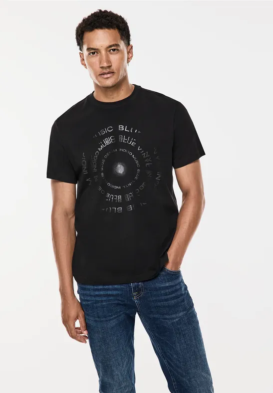 Street One T-Shirt Mit Glänzendem Print