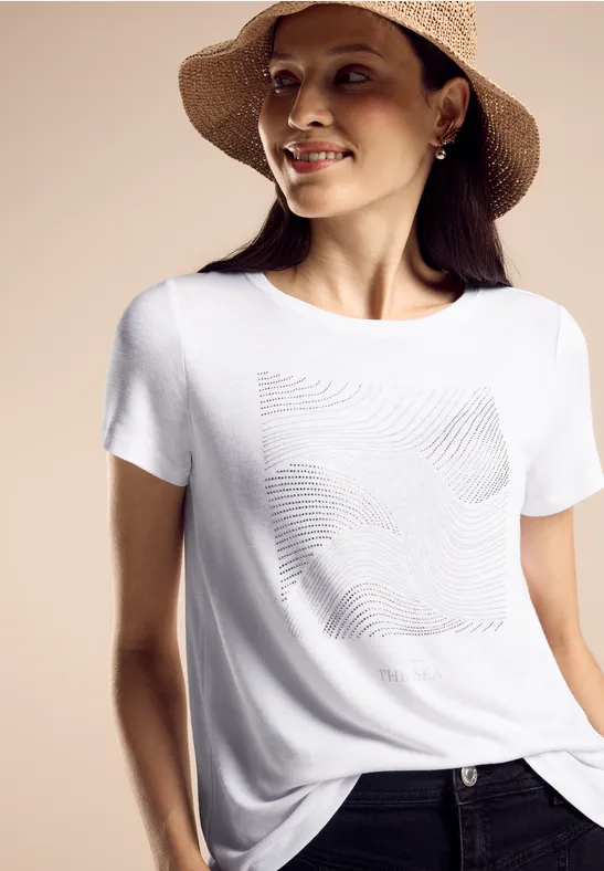 Street One T-Shirt Mit Glitzerprint