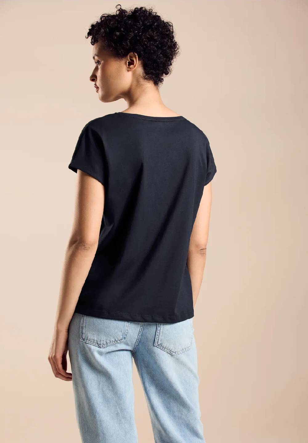 Street One T-Shirt Mit Glitzerwording