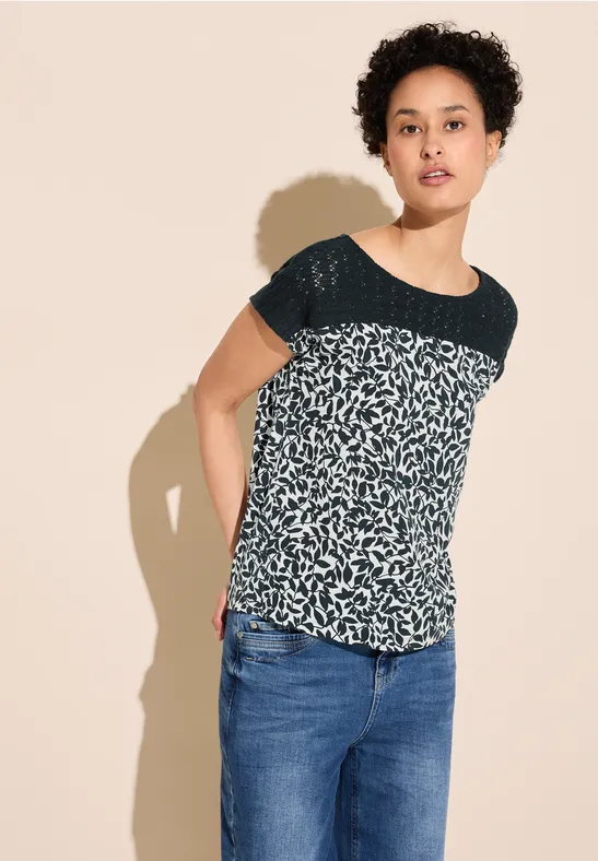 Street One T-Shirt Mit Häkeldetail