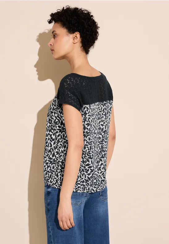 Street One T-Shirt Mit Häkeldetail