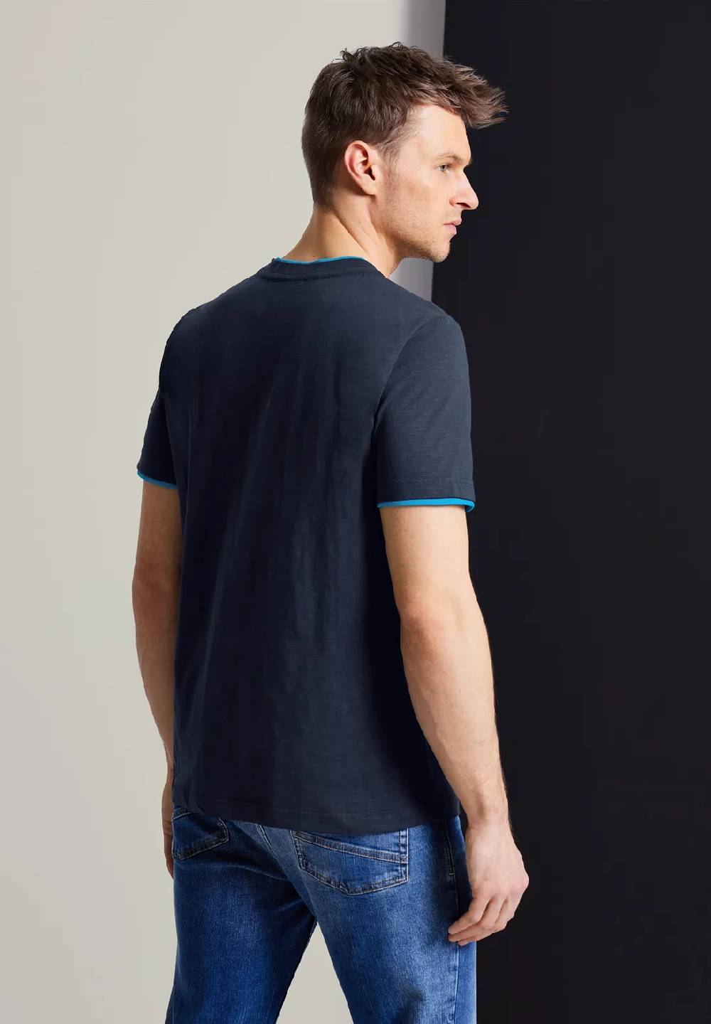 Street One T-Shirt Mit Henleyausschnitt