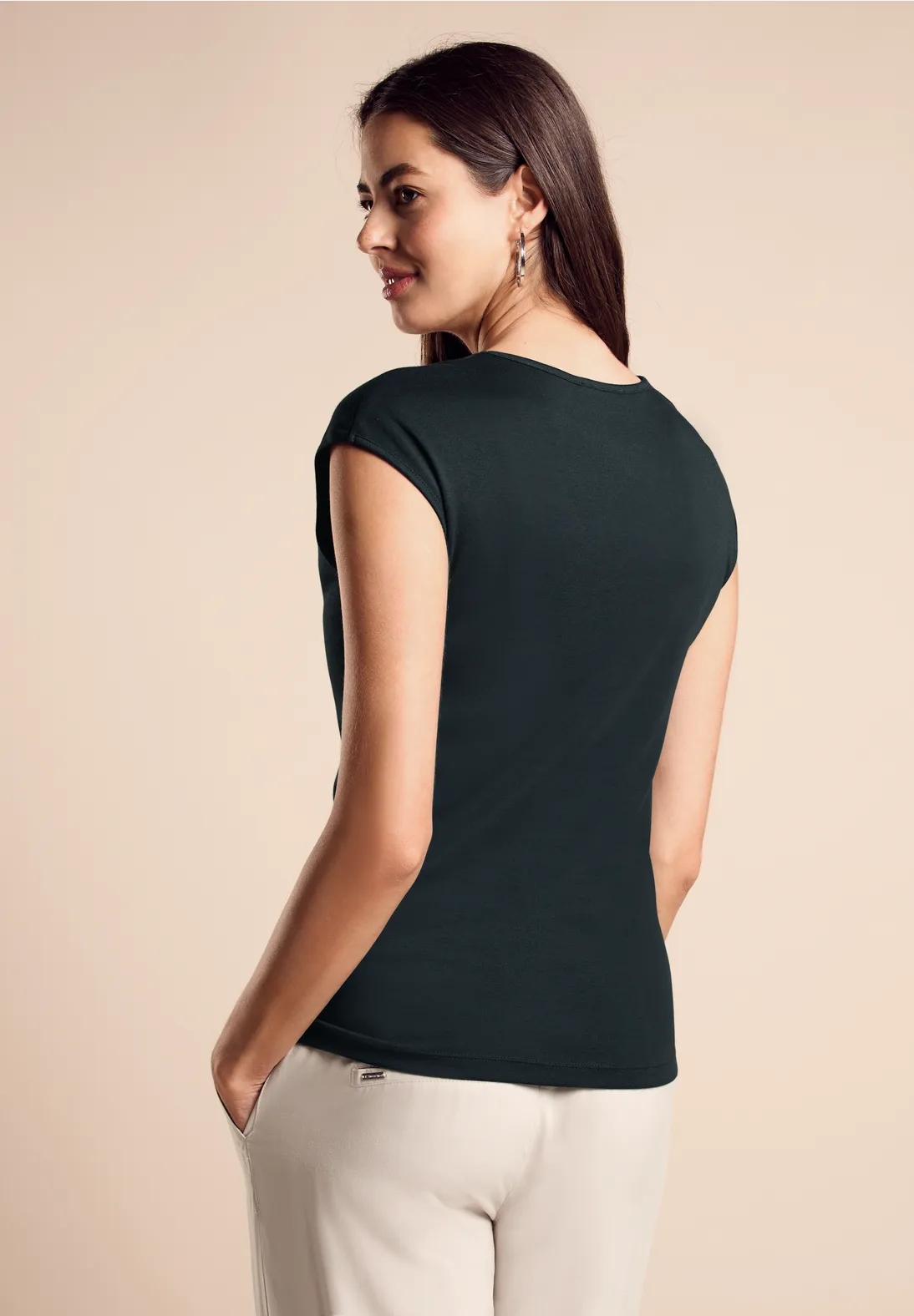 Street One T-Shirt Mit Herzausschnitt