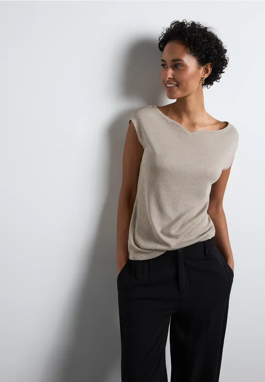 Street One T-Shirt Mit Herzausschnitt