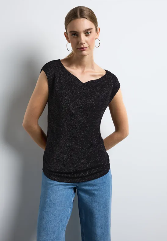 Street One T-Shirt Mit Herzausschnitt