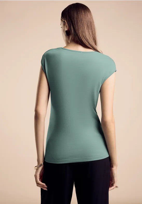 Street One T-Shirt Mit Herzausschnitt - Style ADA