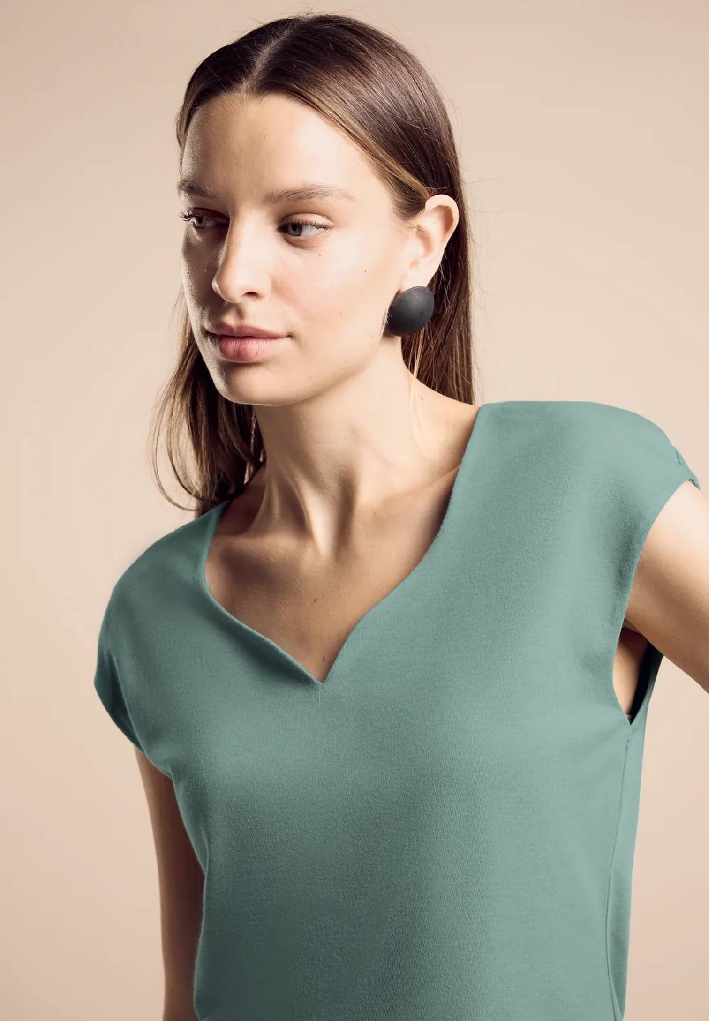 Street One T-Shirt mit Herzausschnitt - Style ADA