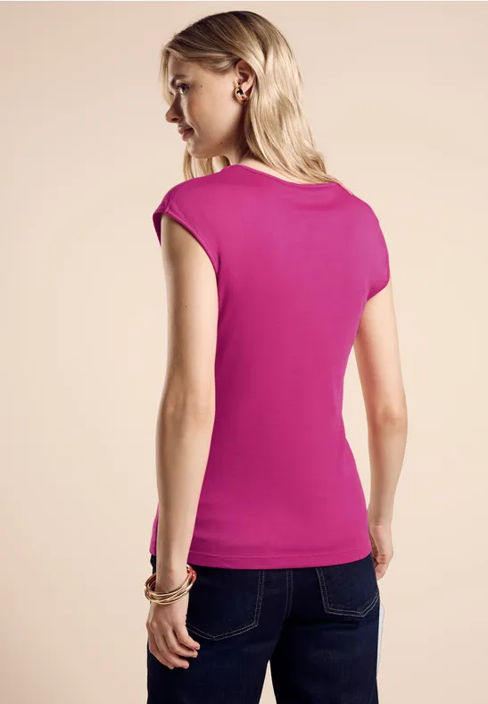 Street One T-Shirt Mit Herzausschnitt - Style ADA