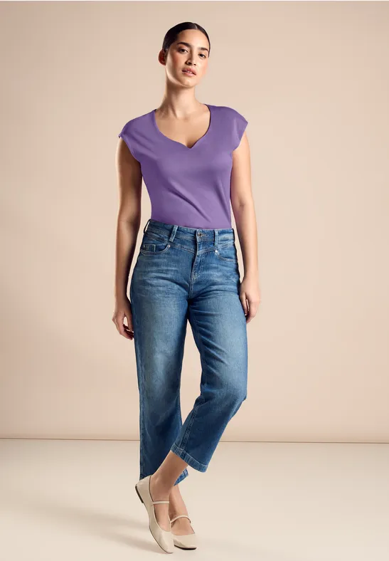 Street One T-Shirt Mit Herzausschnitt - Style ADA