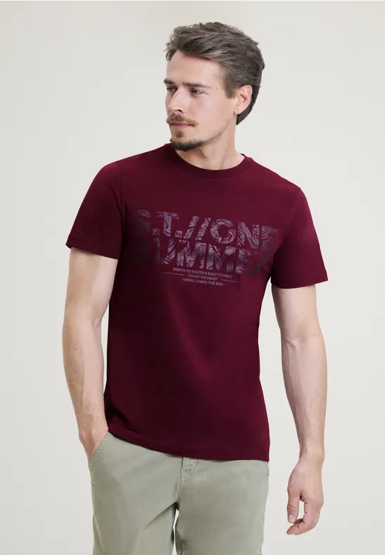 Street One T-Shirt Mit Metallic Print