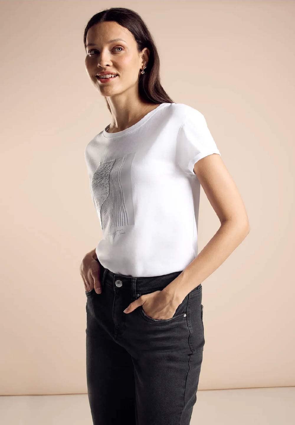 Street One T-Shirt mit Pailetten