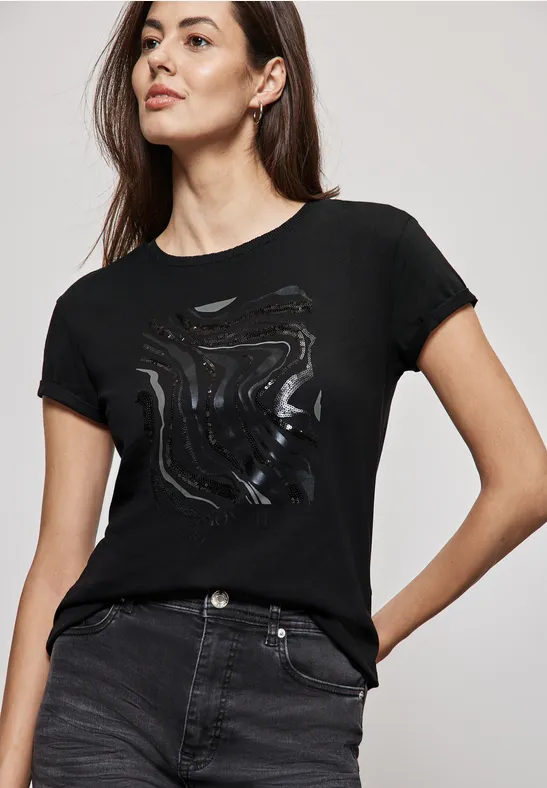 Street One T-Shirt Mit Pailetten
