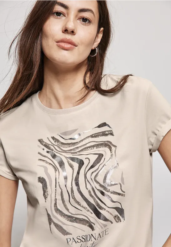 Street One T-Shirt Mit Pailetten