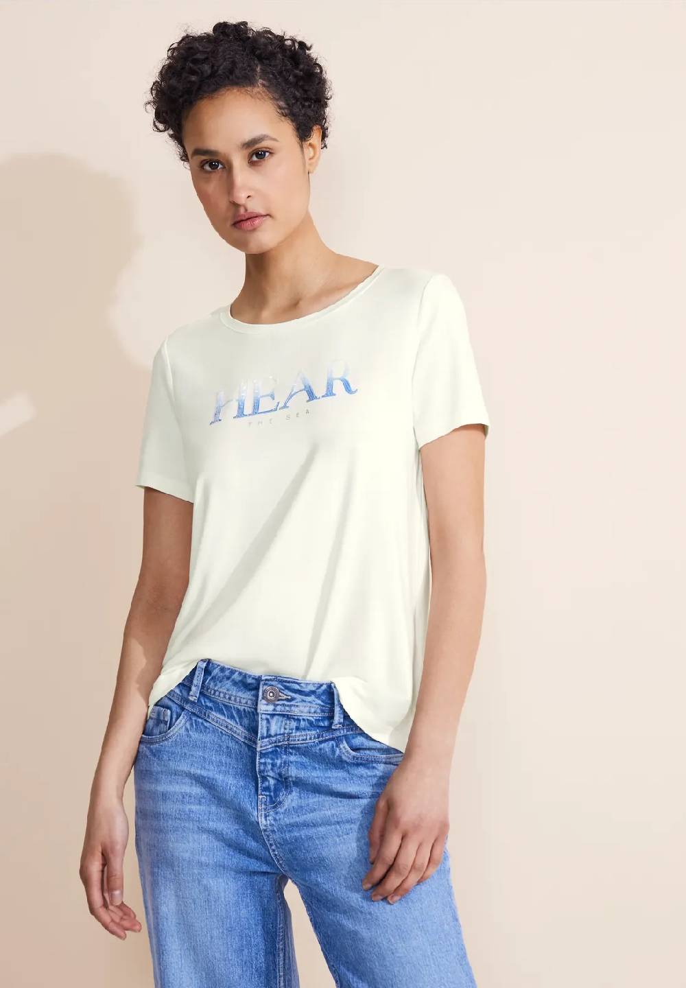 Street One T-Shirt mit Pailletten Print