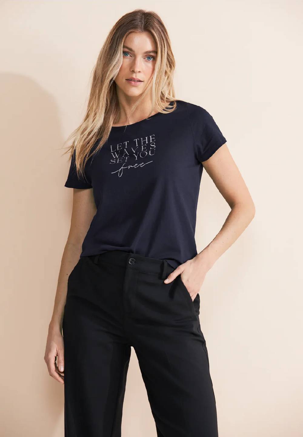 Street One T-Shirt mit Partprint