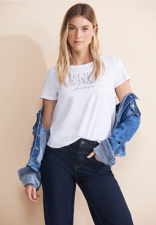 Street One T-Shirt Mit Partprint