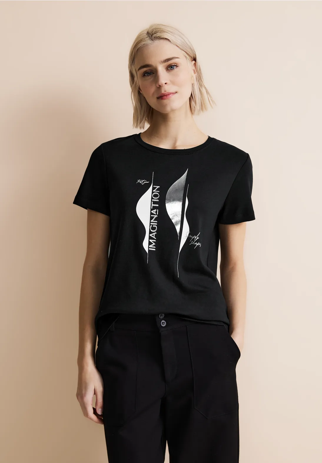 Street One T-Shirt mit Partprint