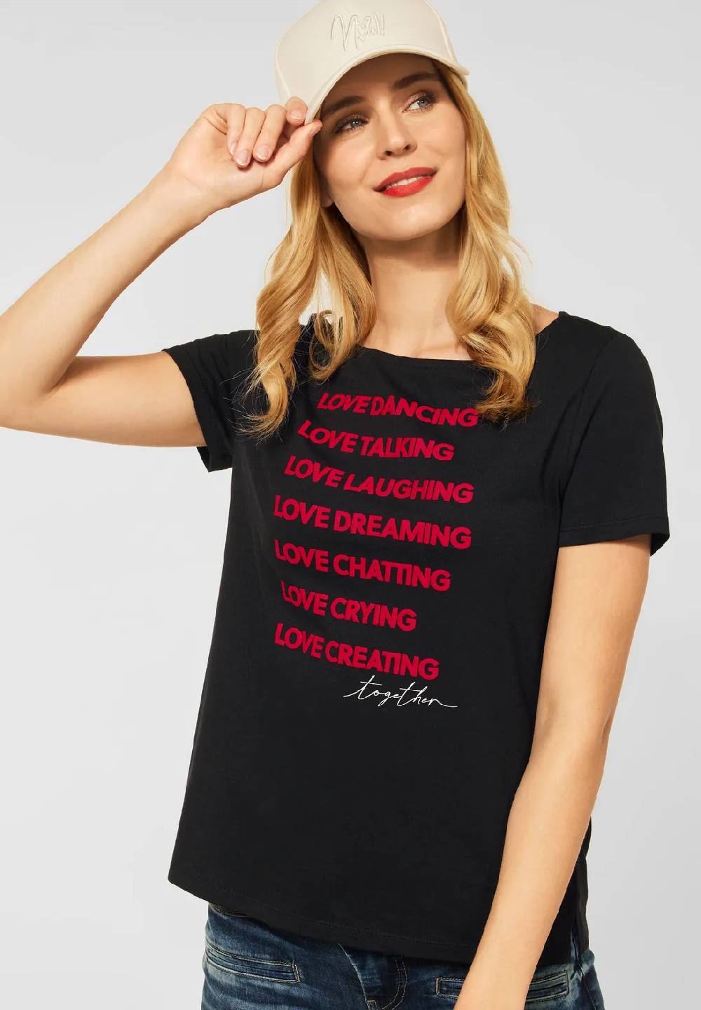 Street One T-Shirt mit Partprint