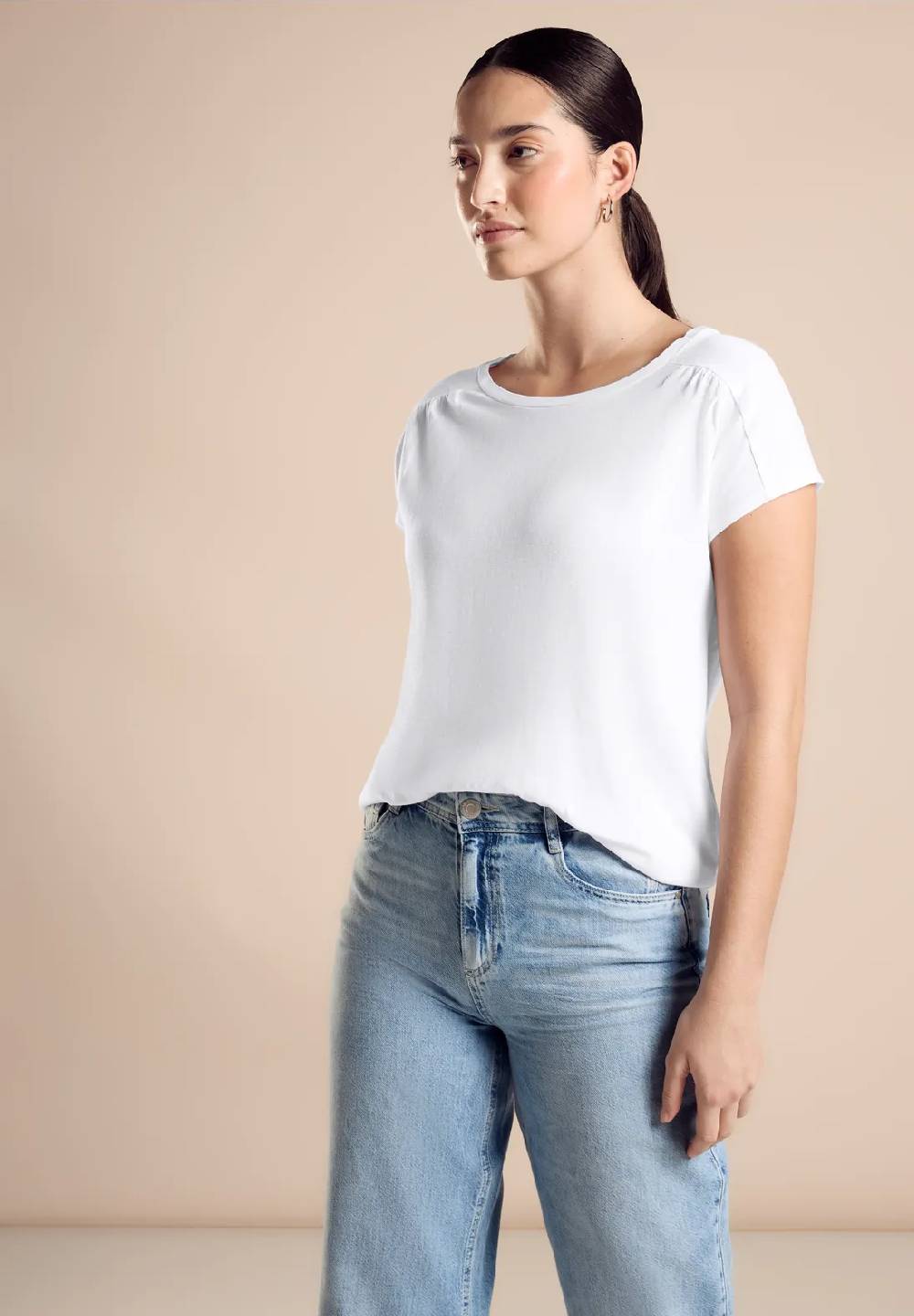 Street One T-Shirt mit Raffung