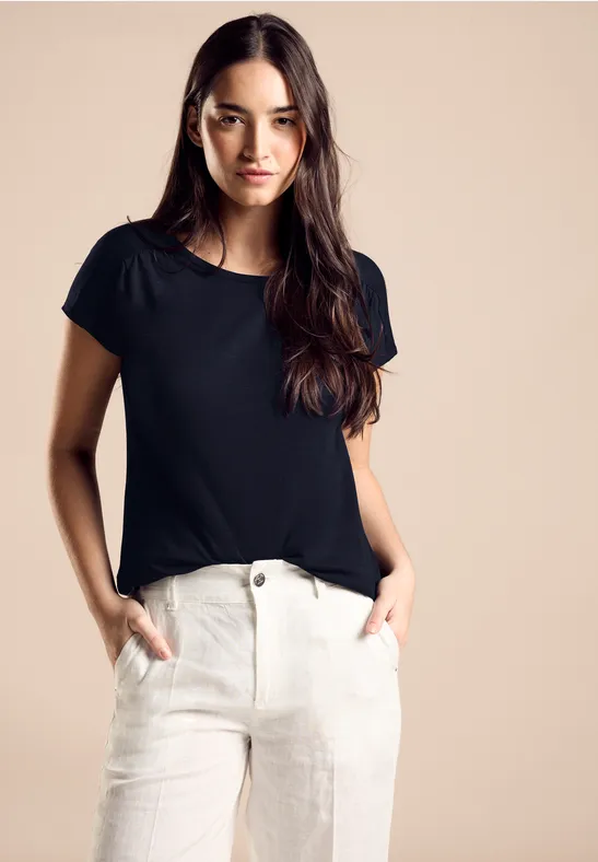 Street One T-Shirt Mit Raffung