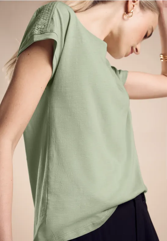 Street One T-Shirt Mit Raffung