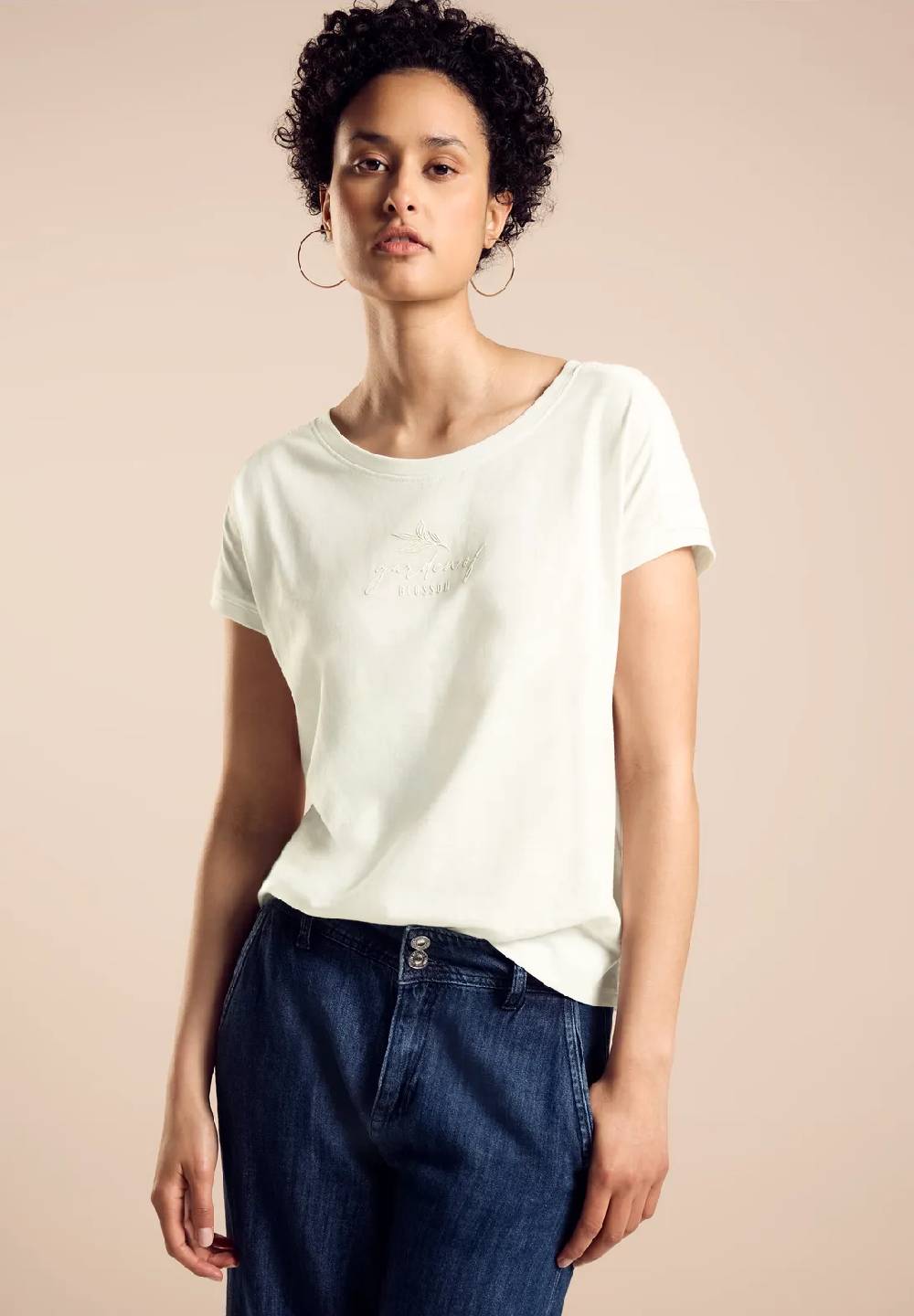 Street One T-Shirt mit Raffung