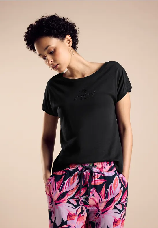 Street One T-Shirt Mit Raffung