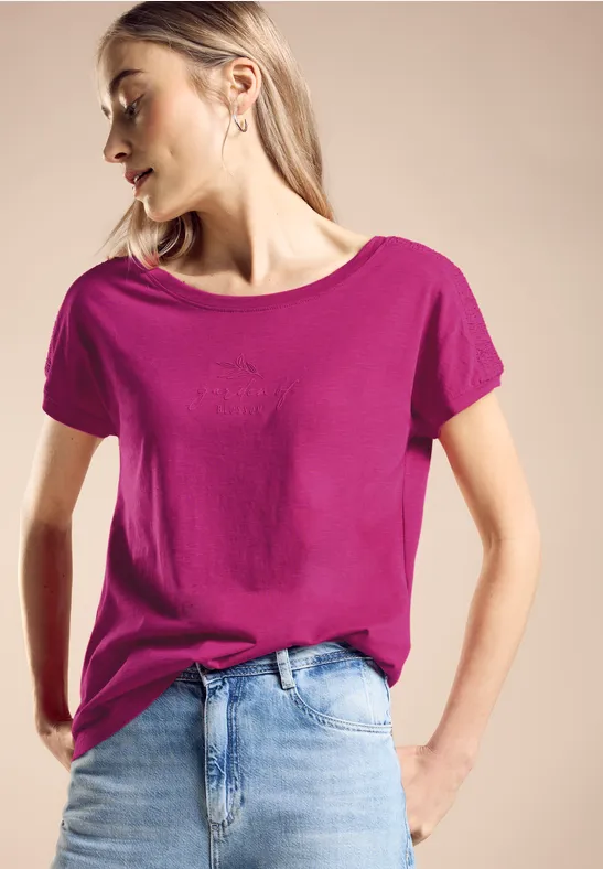 Street One T-Shirt Mit Raffung