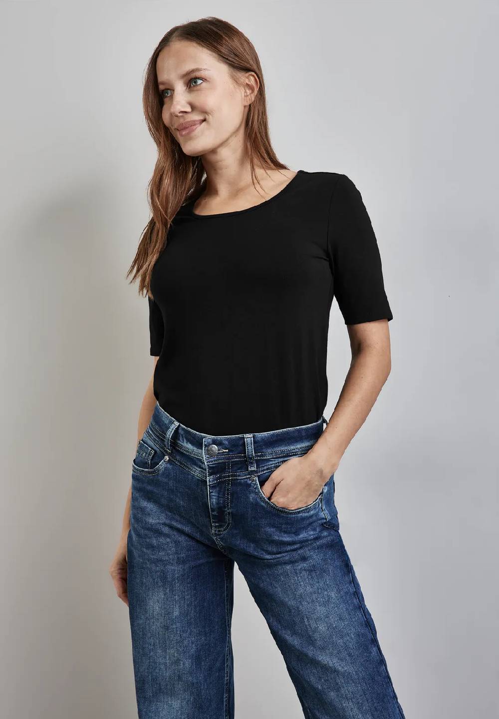 Street One T-Shirt mit Rundhals