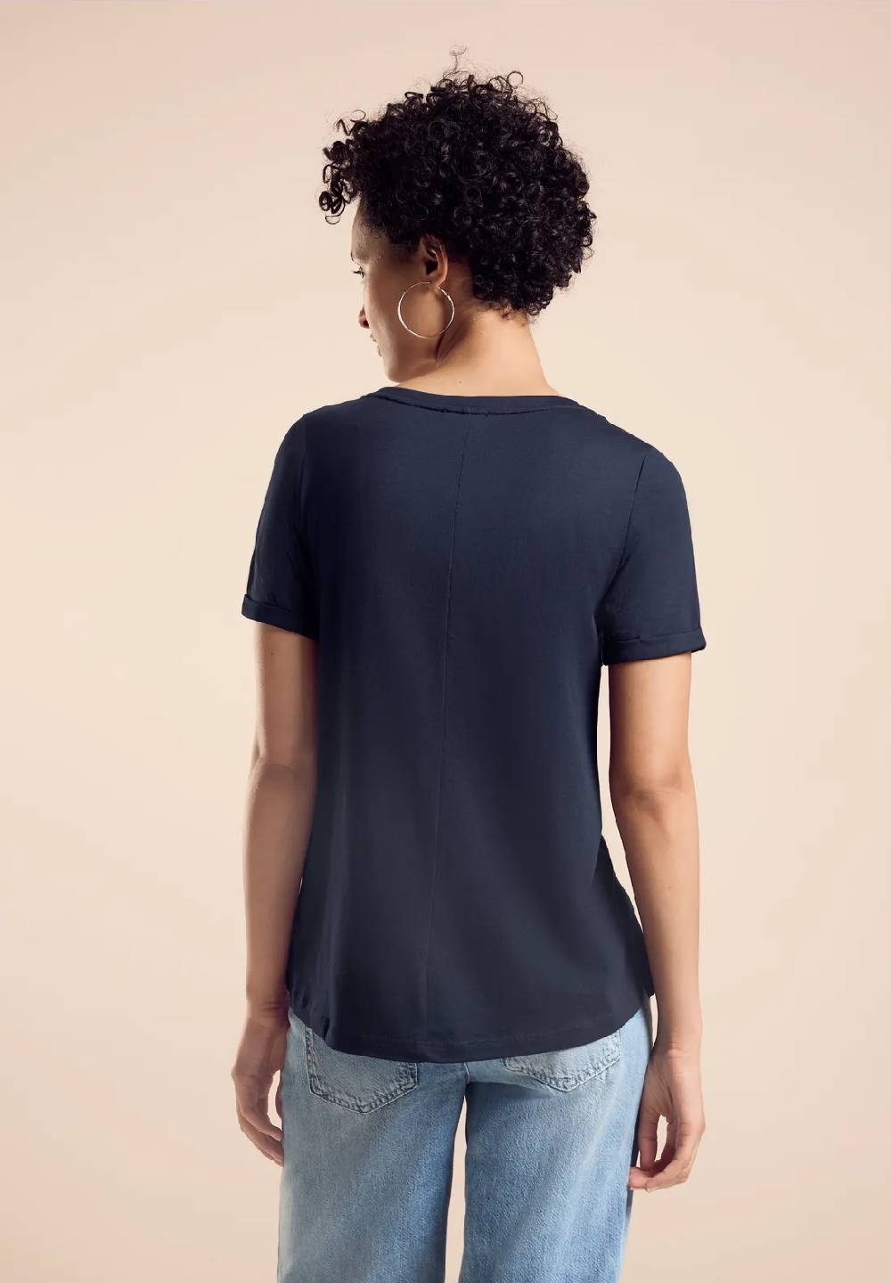 Street One T-Shirt Mit Schimmer Print