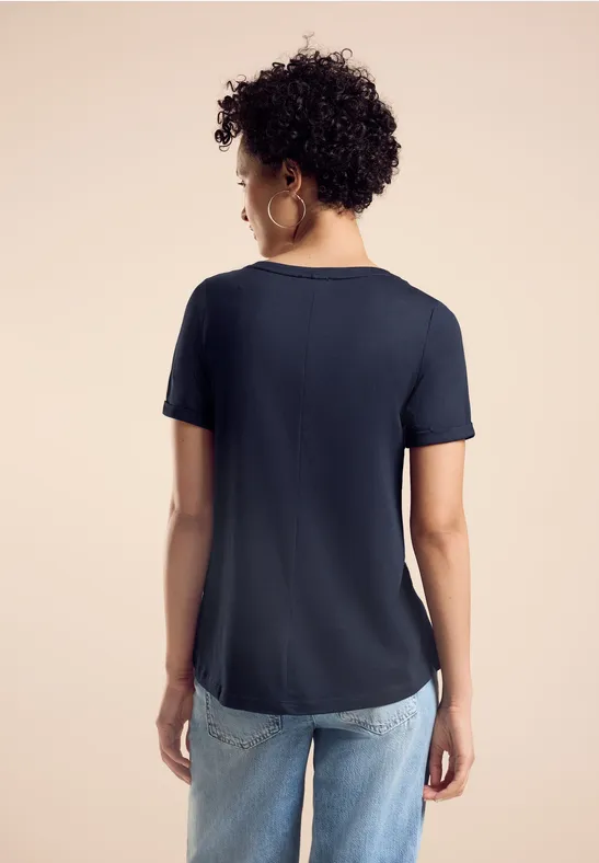 Street One T-Shirt Mit Schimmer Print