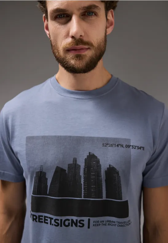 Street One T-Shirt Mit Skyline-Print