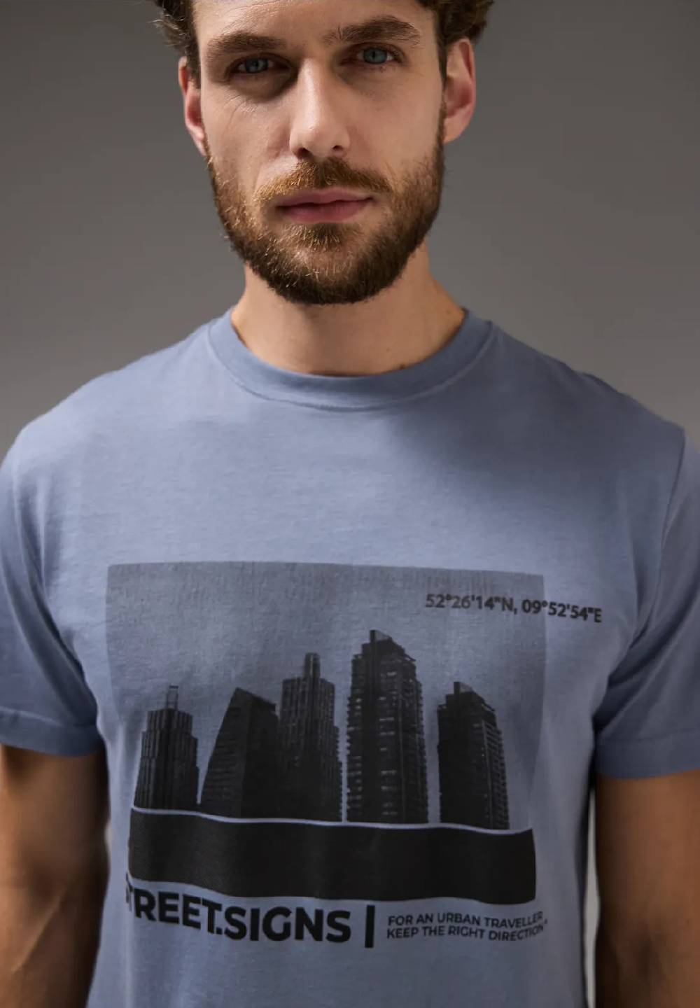 Street One T-Shirt mit Skyline-Print