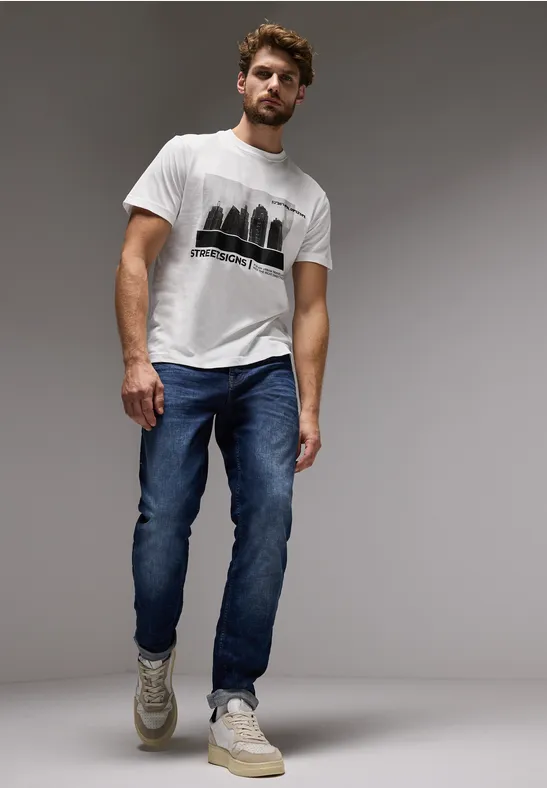 Street One T-Shirt Mit Skyline-Print