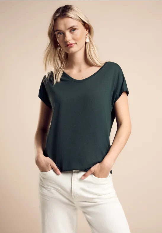 Street One T-Shirt Mit Smock-Detail