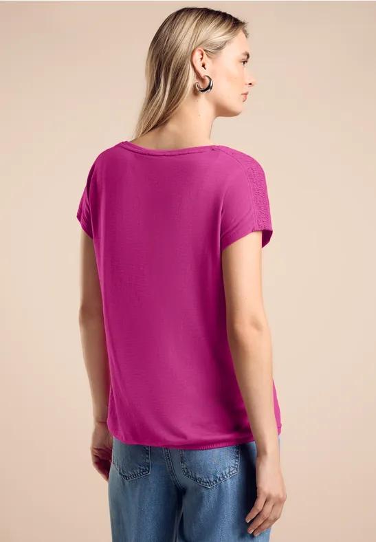 Street One T-Shirt Mit Smock-Detail