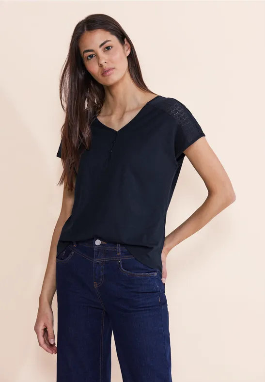 Street One T-Shirt Mit Spitzendetail