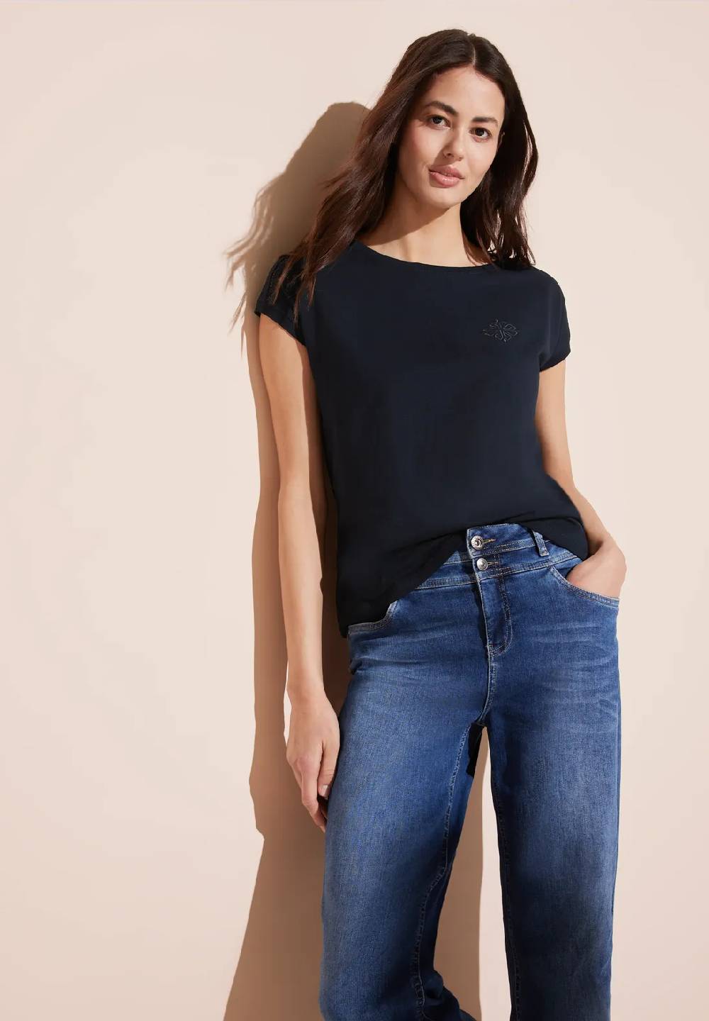 Street One T-Shirt mit Stickerei