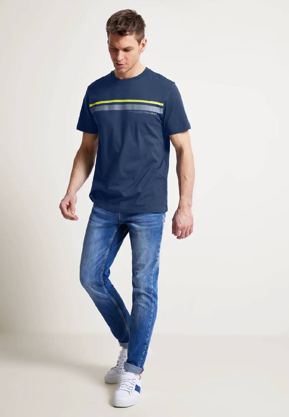 Street One T-Shirt mit Streifenprint